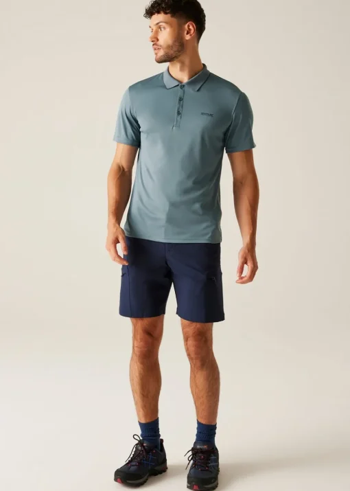 Regatta Grey/Blue Maverik V Quick Dry T-Shirt