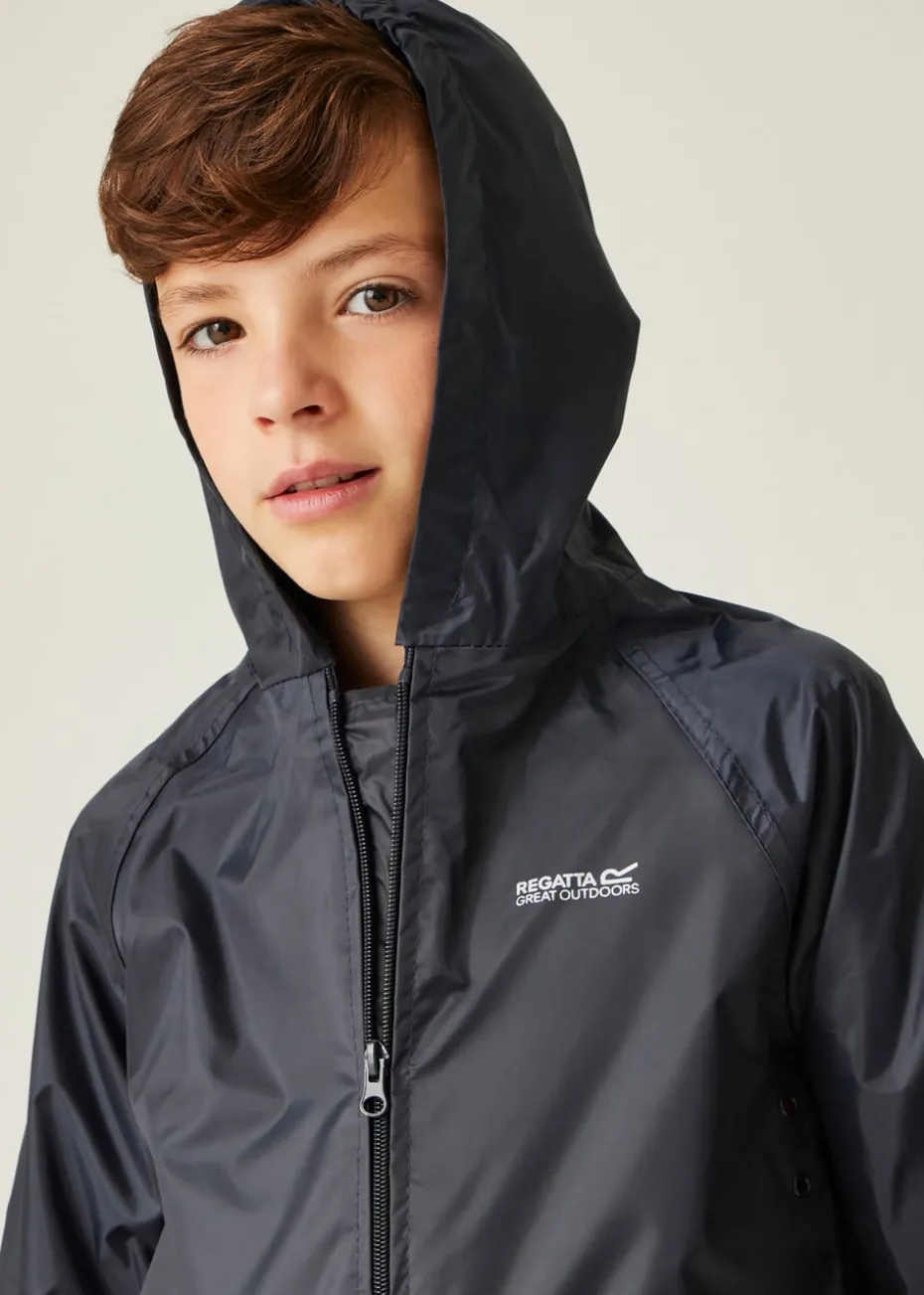 Regatta Navy Kids' Stormbreak Waterproof Hydrofort Jacket