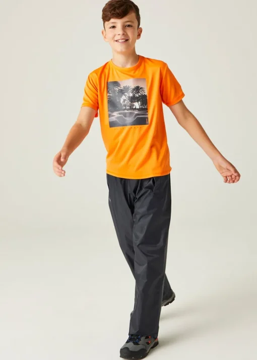 Regatta Navy Kids' Stormbreak Waterproof Hydrofort Overtrousers
