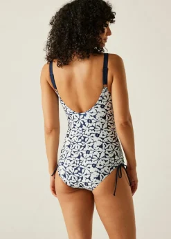 Regatta Navy Large Floral Alinae Swim Costume