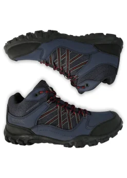 Regatta Navy Rio Red Edgepoint Waterproof Isotex Mid Walking Boots
