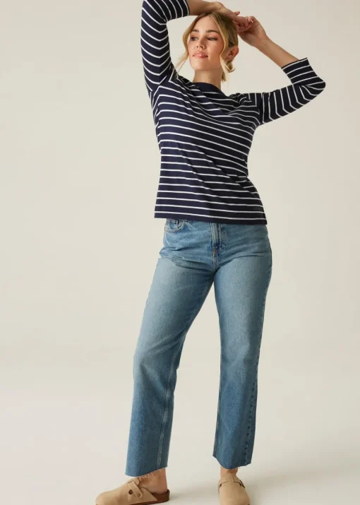 Regatta Navy Stripe Bayletta II Tee