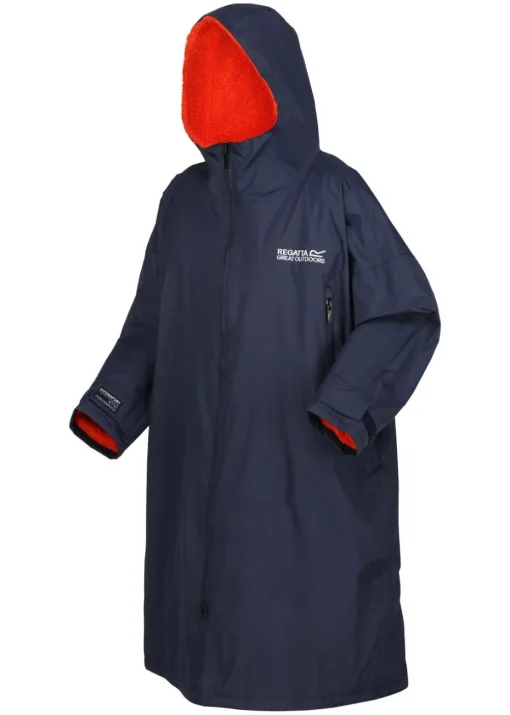 Regatta Navy/Orange Lining Changing Waterproof Hydrofort Robe