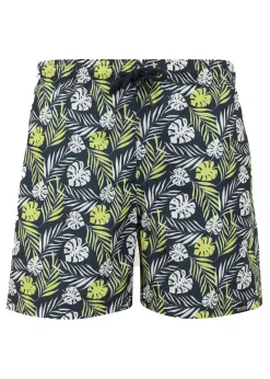 Regatta Navy/Yell Leaf Loras Swim Shorts