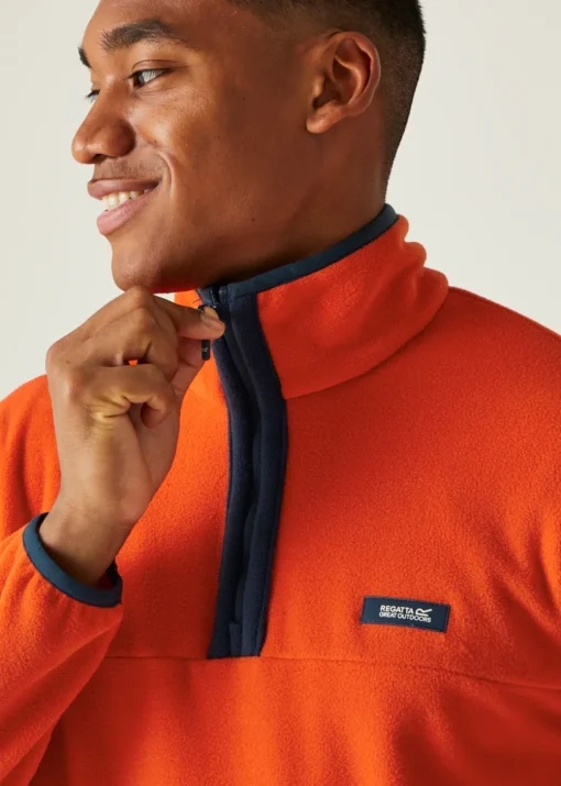 Regatta Orange Men's Callide Half Zip Fleece