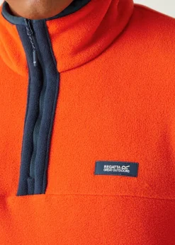 Regatta Orange Men's Callide Half Zip Fleece