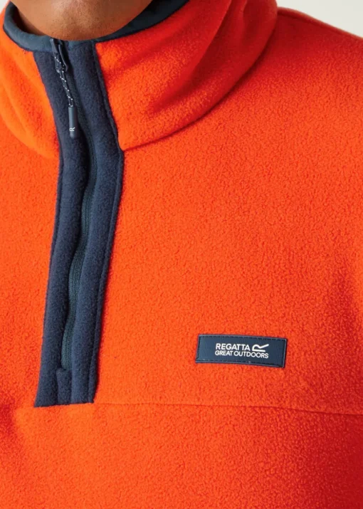 Regatta Orange Men's Callide Half Zip Fleece