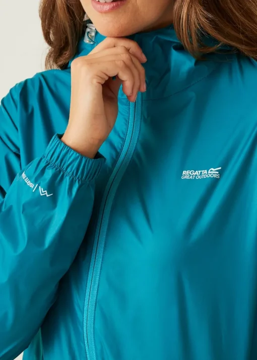 Regatta Turquoise Pack It III Waterproof Breathable Isolite Jacket
