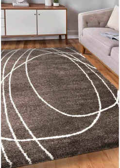 Relay Homemaker Halo Squiggle Taupe Rug