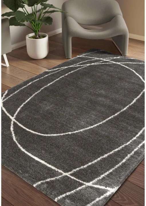 Relay Homemaker Halo Squiggle Grey Rug