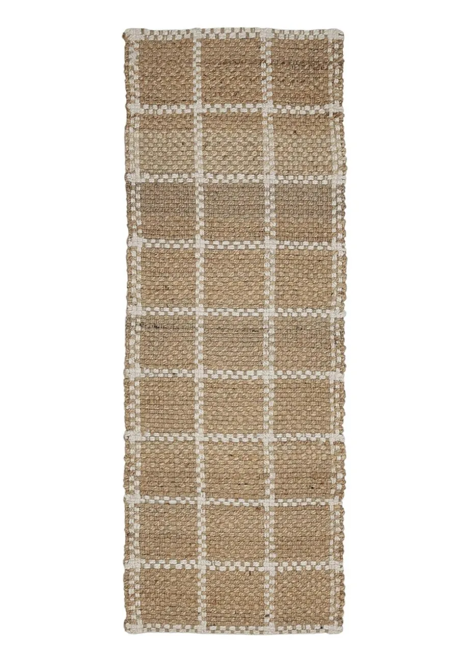 Relay Jute Check Natural Runner