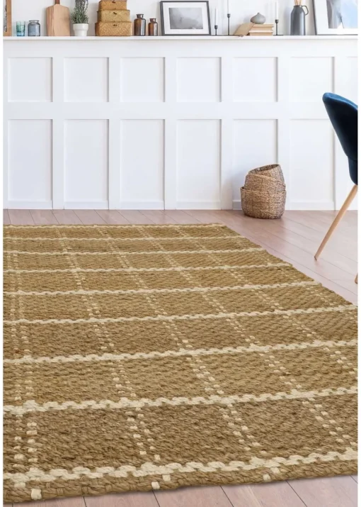 Relay Jute Check Natural Rug