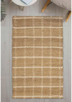 Relay Jute Check Natural Rug