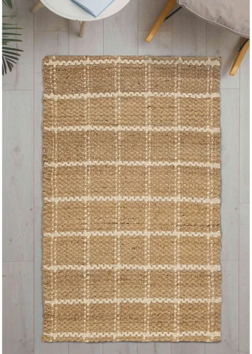 Relay Jute Check Natural Rug