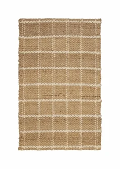 Relay Jute Check Natural Rug