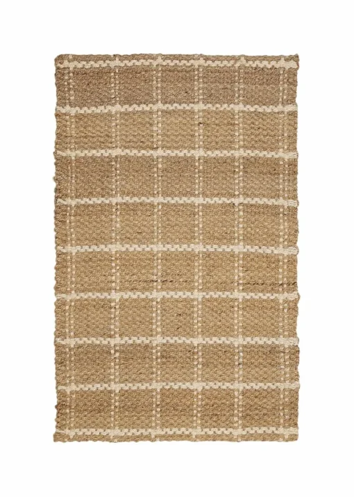 Relay Jute Check Natural Rug
