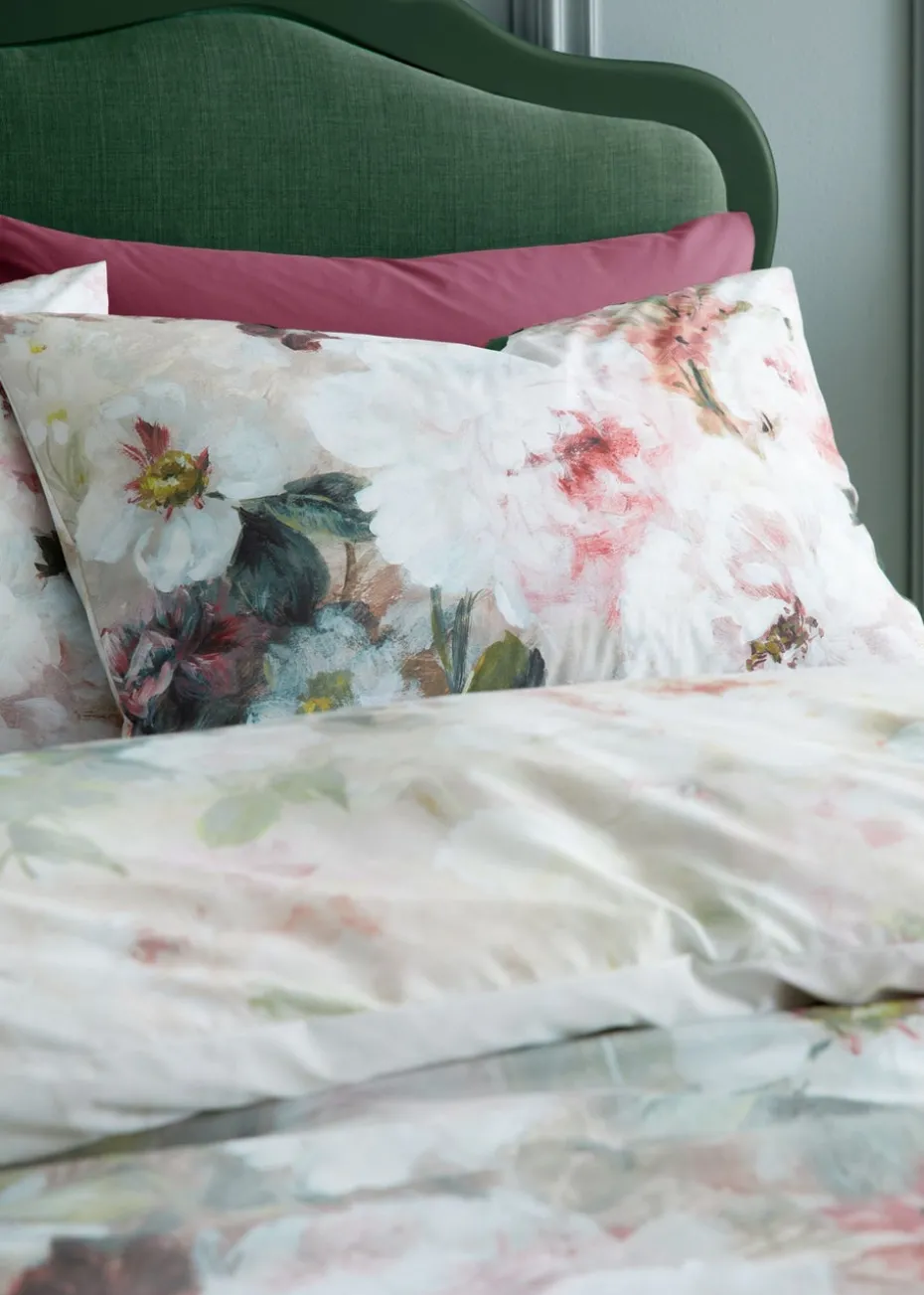 RHS Rose Bloom Cotton Reversible Duvet Cover Set