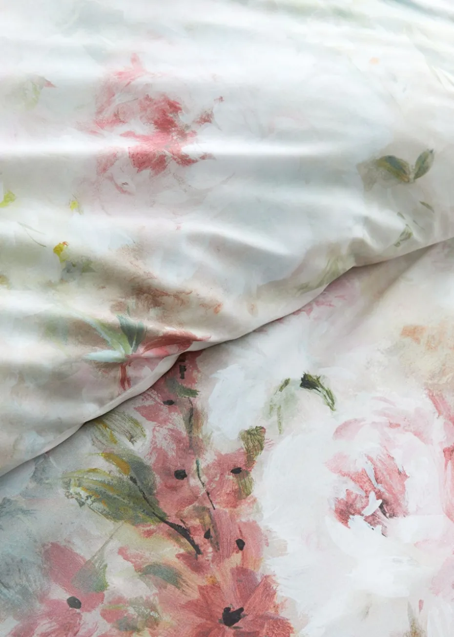 RHS Rose Bloom Cotton Reversible Duvet Cover Set