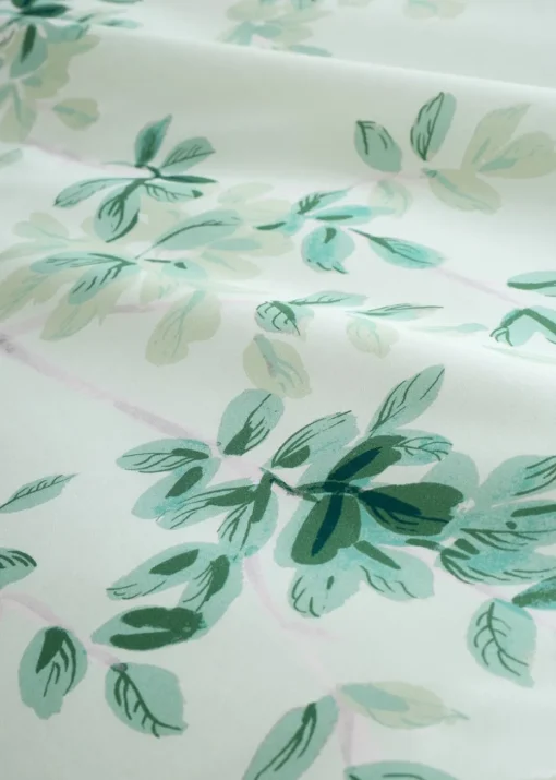 RHS Scenic Leaves Reversible 200 Thread Count Cotton Duvet Cover Set