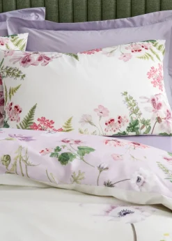 RHS Serenity Garden Reversible 200 Thread Count Cotton Duvet Cover Set