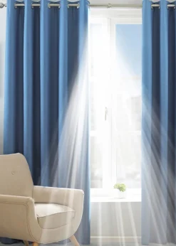 Riva Home Twilight Thermal Blackout Ringtop Eyelet Curtains
