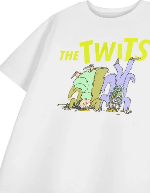 Roald Dahl The Twits Unisex Kids White T-Shirt (3-14 Years)