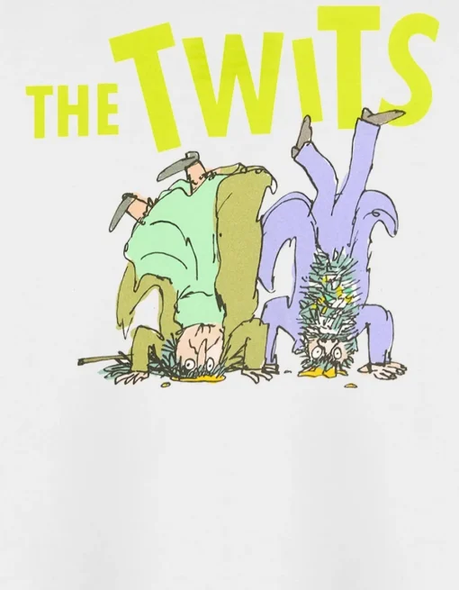 Roald Dahl The Twits Unisex Kids White T-Shirt (3-14 Years)