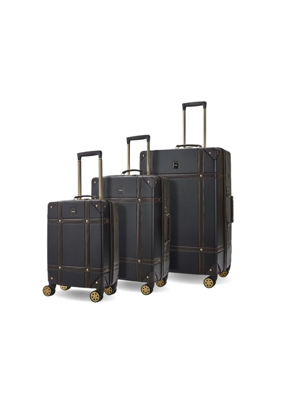 Rock Vintage Suitcase Black