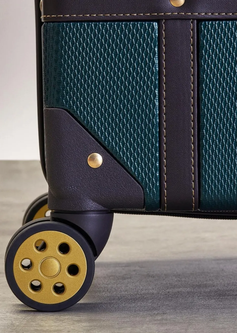 Rock Vintage Suitcase Emerald Green