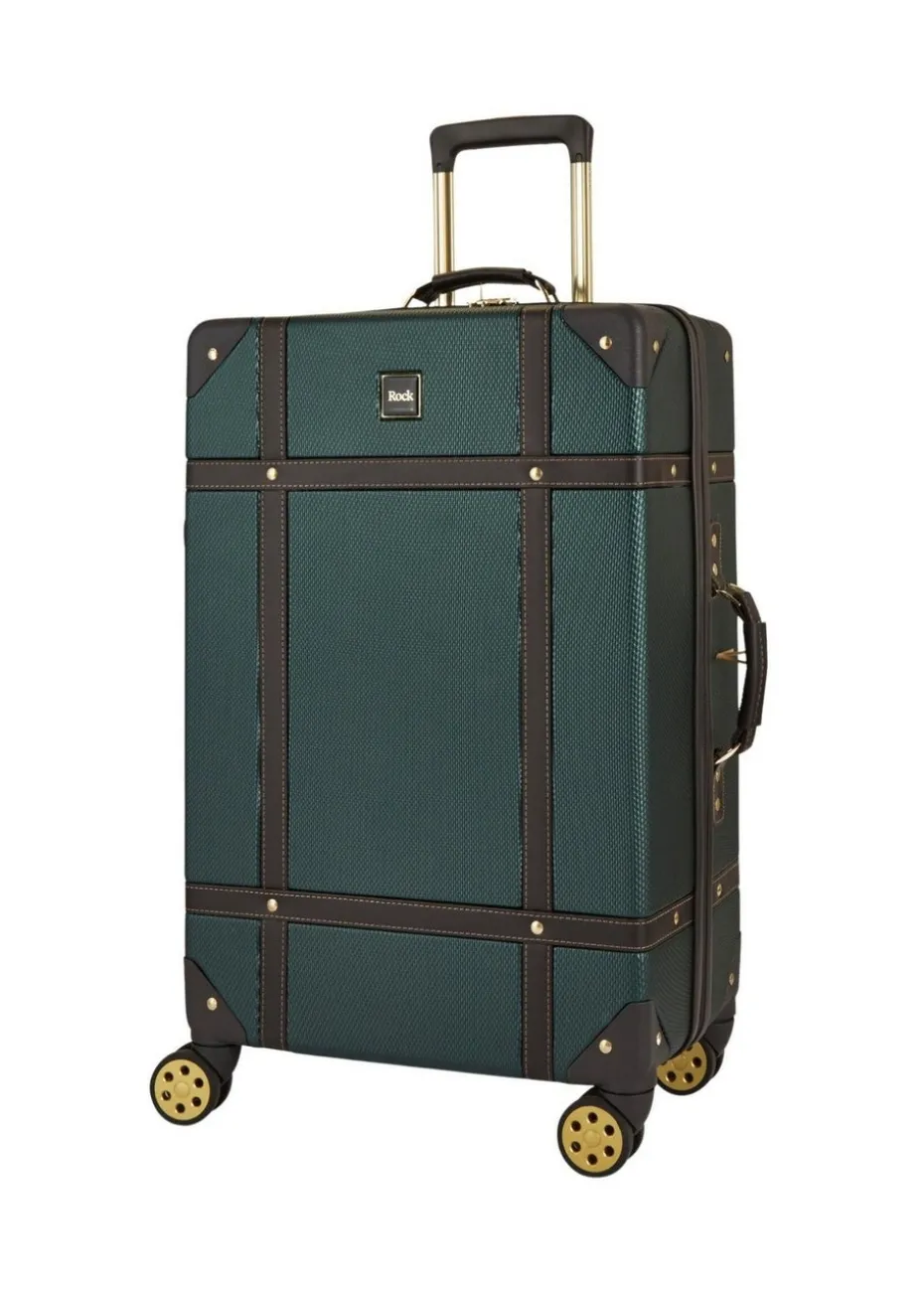 Rock Vintage Suitcase Emerald Green
