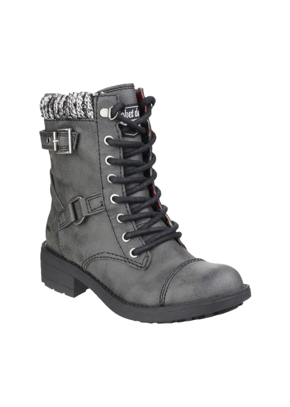 Rocket Dog Black Thunder Galaxy Biker Boot
