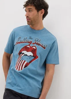 Rolling Stones Blue Graphic T-Shirt