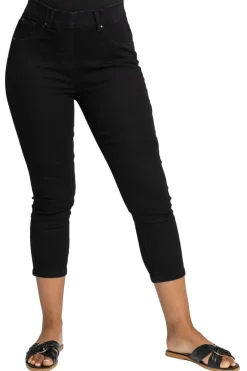 Roman Black Petite Stretch Crop Denim Jegging