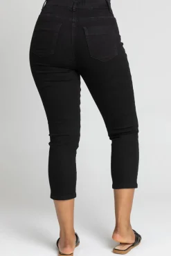 Roman Black Petite Stretch Crop Denim Jegging