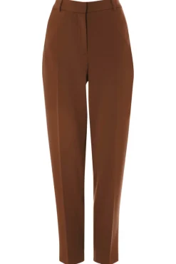 Roman Chocolate Short Straight Leg Stretch Trouser