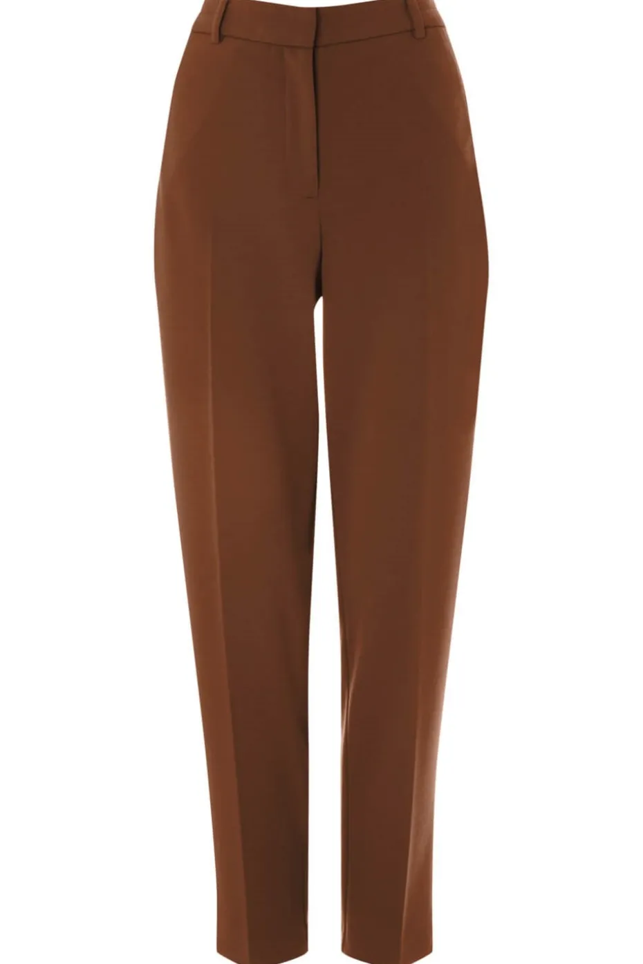 Roman Chocolate Short Straight Leg Stretch Trouser
