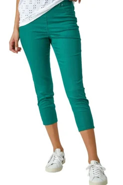Roman Green Cropped Stretch Denim Jegging