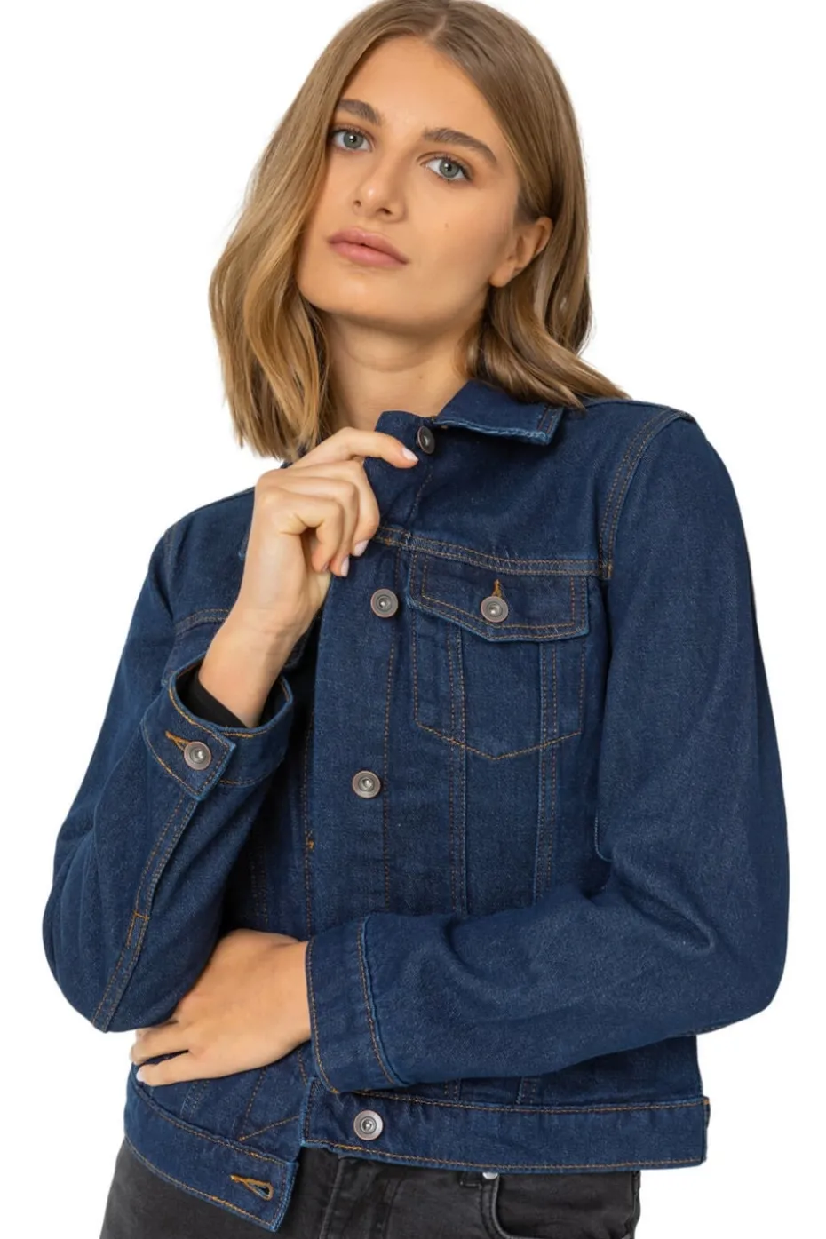Roman Indigo Classic Cotton Denim Jacket