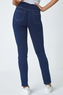 Roman Indigo Elastic Waist 31" Denim Stretch Jegging