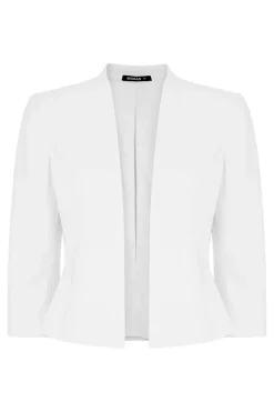 Roman Ivory 3/4 Sleeve Rochette Jacket