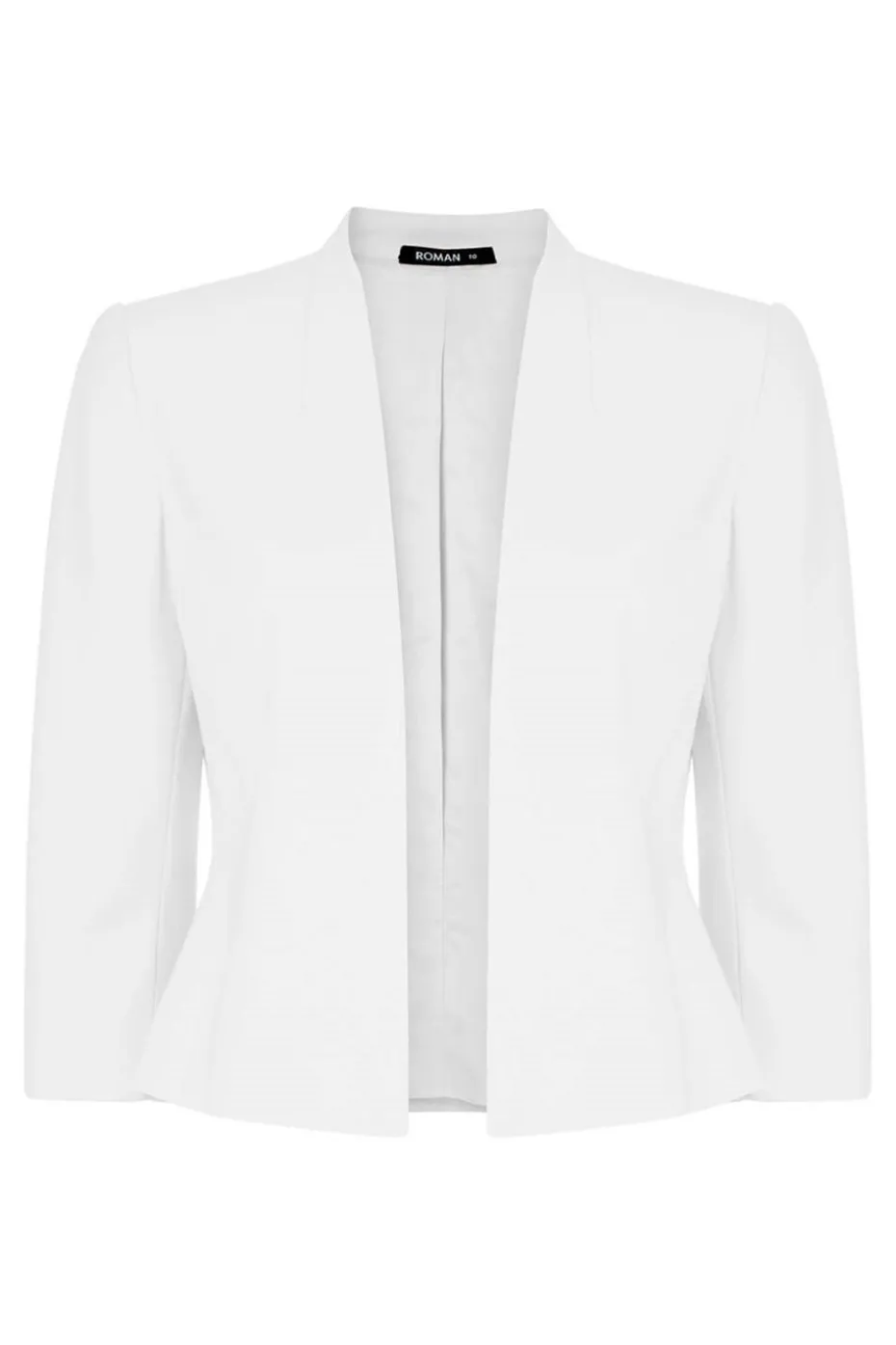 Roman Ivory 3/4 Sleeve Rochette Jacket