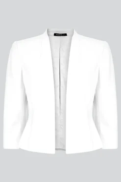 Roman Ivory 3/4 Sleeve Rochette Jacket