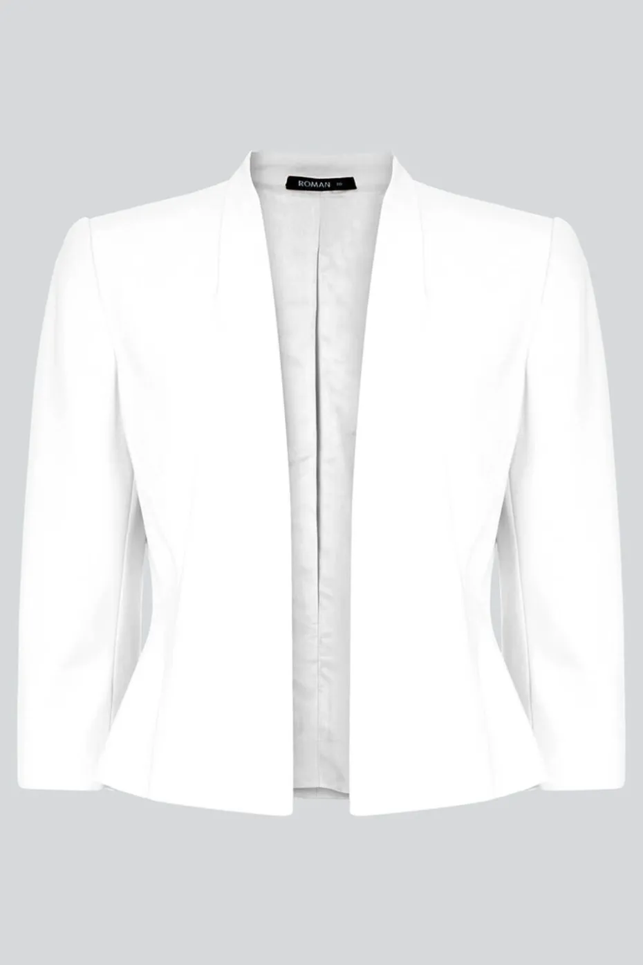 Roman Ivory 3/4 Sleeve Rochette Jacket