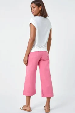 Roman Ivory Lace Panel Stretch Jersey Top