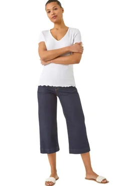 Roman Ivory Textured Lettuce Edge Top