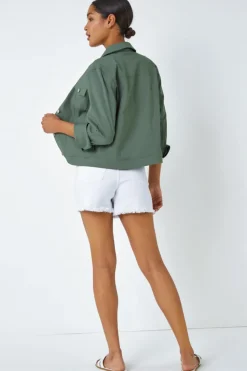 Roman Khaki Stretch Pocket Detail Jacket