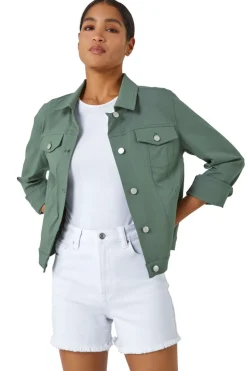 Roman Khaki Stretch Pocket Detail Jacket