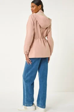 Roman Light Pink Lightweight Hooded Jacket