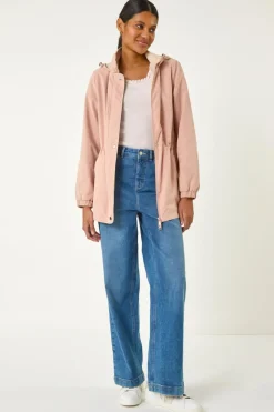 Roman Light Pink Lightweight Hooded Jacket