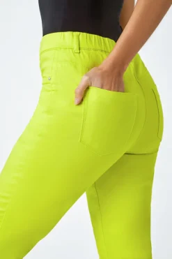 Roman Lime Cropped Stretch Denim Jegging